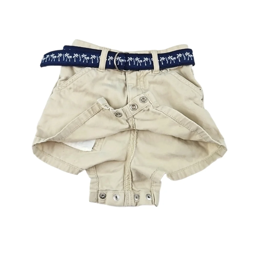 Tommy Hilfiger Belted Elastic Waist Shorts, 3-6 Months Baby - Picture 3 of 5